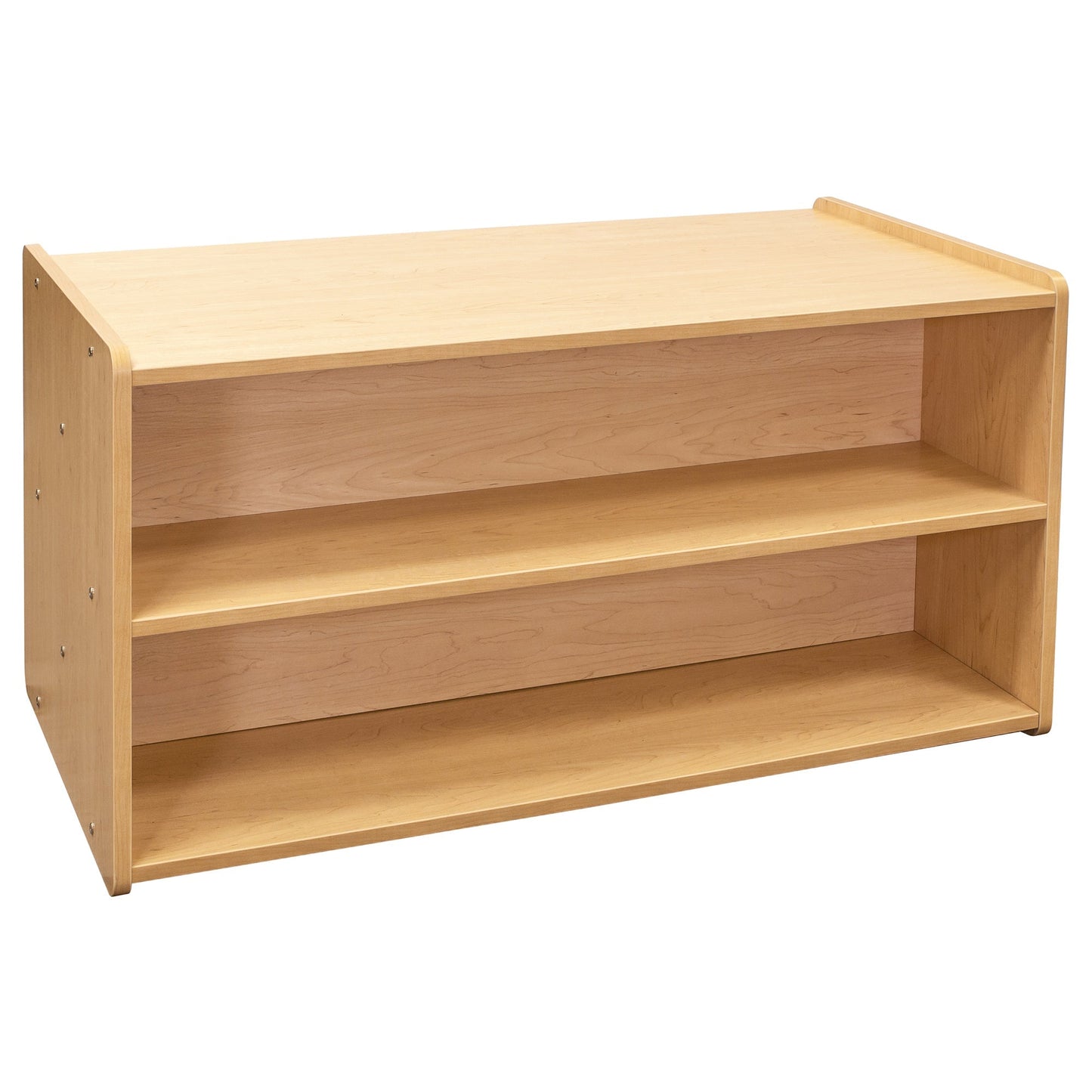 Tot Mate 2 - Level Double - Sided Toddler Island Storage Shelf 46"W x 23.5"D x 23.5"H Unassemble (TOT - TM2224R) - SchoolOutlet