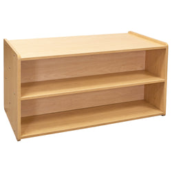 Tot Mate 2-Level Double-Sided Toddler Island Storage Shelf 46"W x 23.5"D x 23.5"H Unassemble (TOT-TM2224R)
