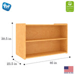 Tot Mate 2 - Level Double - Sided Preschool Island Storage Shelf 46