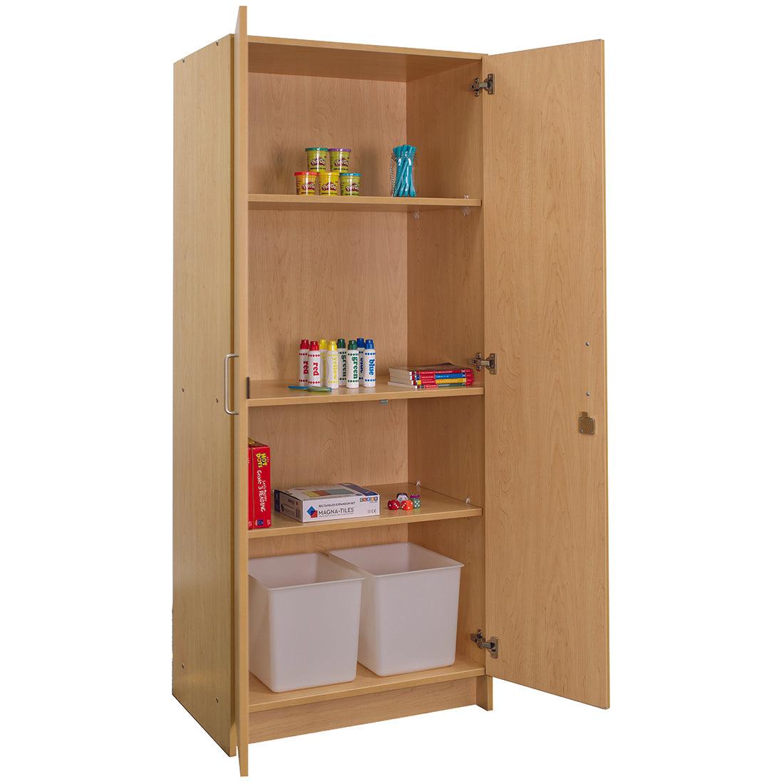 Tot Mate 2 - Door Locking Tall Teacher Storage Cabinet 30"W x 20.5"D x 72"H Unassemble (TOT - TM2264R) - SchoolOutlet