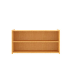 Tot Mate Large 2-Tier Toddler Open Storage Shelf 46"W x 15"D x 23.5"H Assembled (TOT-TM2302A)