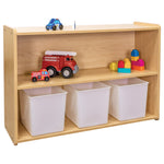 Tot Mate Large 2 - Tier Preschool Open Storage Shelf 46