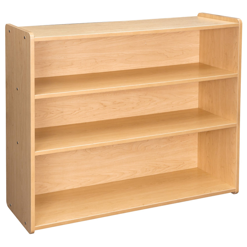 Tot Mate Large 3 - Tier School - Age Open Storage Shelf 46"W x 15"D x 37.5"H Assembled (TOT - TM2306A) - SchoolOutlet