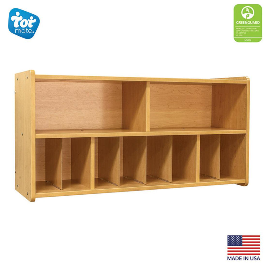 Tot Mate Multi - Compartment Wall Diaper Storage Cabinet 46"W x 15"D x 23.5"H Unassemble (TOT - TM2336R) - SchoolOutlet