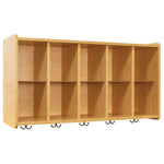Tot Mate Customizable 10 - Compartment Wall Storage Cubbies with Hooks 46