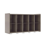 Tot Mate Customizable 10 - Compartment Wall Storage Cubbies with Hooks 46