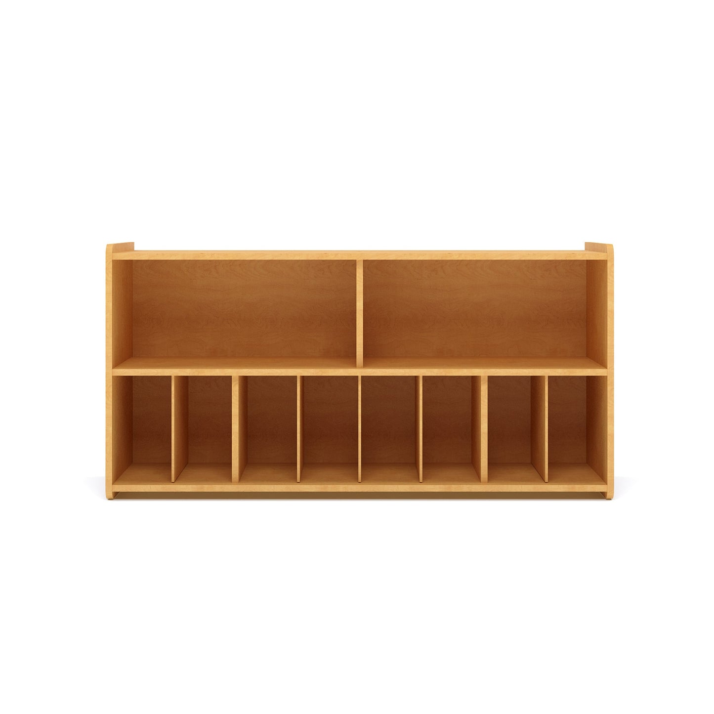 Tot Mate Baltic Birch Plywood Multi - Compartment Wall Diaper Storage 46"W x 12"D x 22.5"H Unassemble (TOT - TM4336R.SBBBB) - SchoolOutlet