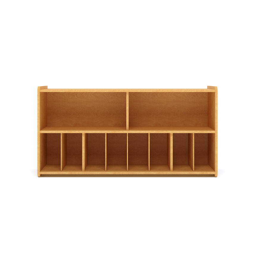 Tot Mate Baltic Birch Plywood Multi - Compartment Wall Diaper Storage 46"W x 12"D x 22.5"H Unassemble (TOT - TM4336R.SBBBB) - SchoolOutlet