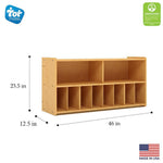 Tot Mate Baltic Birch Plywood Multi - Compartment Wall Diaper Storage 46