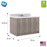Tot Mate Kids' Floor Mount Bathroom Vanity with Sink 31