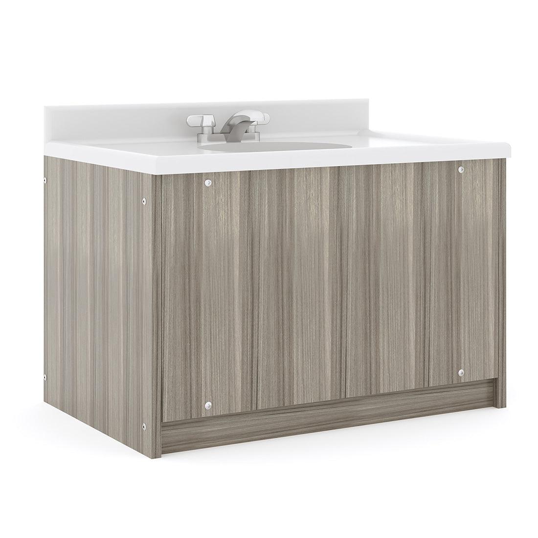 Tot Mate Kids' Floor Mount Bathroom Vanity with Sink 31"W x 21"D x 24"H (TOT - TM8350R) - SchoolOutlet