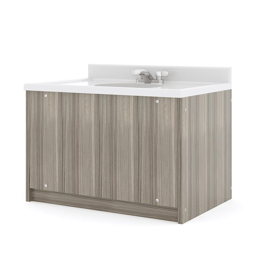 Tot Mate Kids' Floor Mount Bathroom Vanity with Sink 31"W x 21"D x 24"H (TOT - TM8350R) - SchoolOutlet