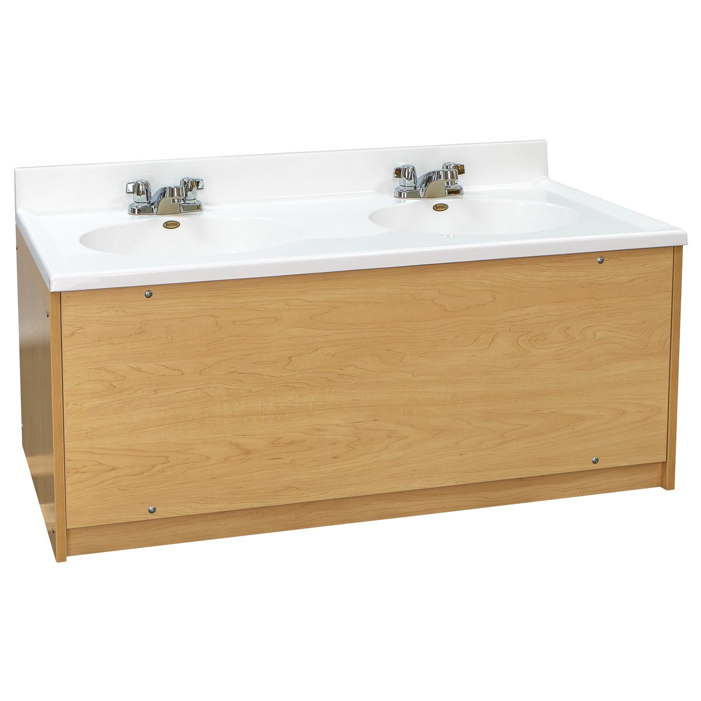 Tot Mate Kids' Floor Mount Double Bathroom Vanity with Sink 49"W x 21"D x 24"H (TOT - TM8352R) - SchoolOutlet