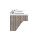 Tot Mate Kids' Wall - Mount Double Bathroom Vanity with Sink 49