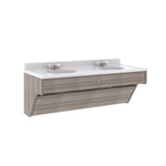 Tot Mate Kids' Wall - Mount Double Bathroom Vanity with Sink 49