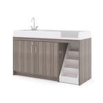Tot Mate Toddler Walkup Changing Table with Sink & Stairs (Right - Side Stairs) 59.5