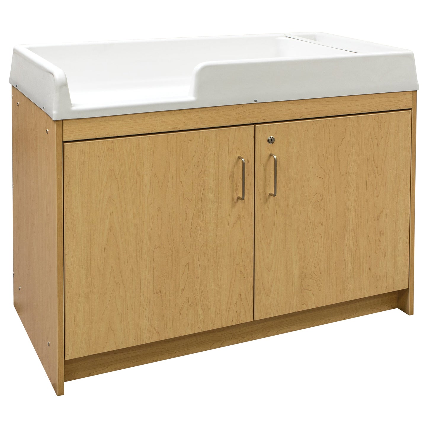 Tot Mate Baby Changing Table with Lockable Storage 47"W x 23.5"D x 37.5"H (TOT - TM8530A) - SchoolOutlet