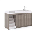 Tot Mate Toddler Walkup Changing Table with Sink & Stairs (Left - Side Stairs) 59.5