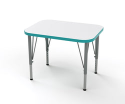 Tot Mate Versa Preschool Rectangle Student Desk - Small 27"W x 20"D x 14"-23"H (TOT-TM9510R)