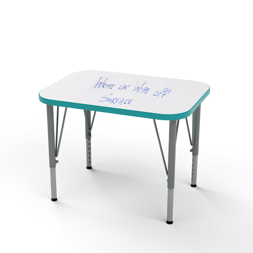 Versa Tot Mate Preschool Rectangle Desk - Small 27"W x 20"D x 21" - 30"H (TOT - TM9511R) - SchoolOutlet