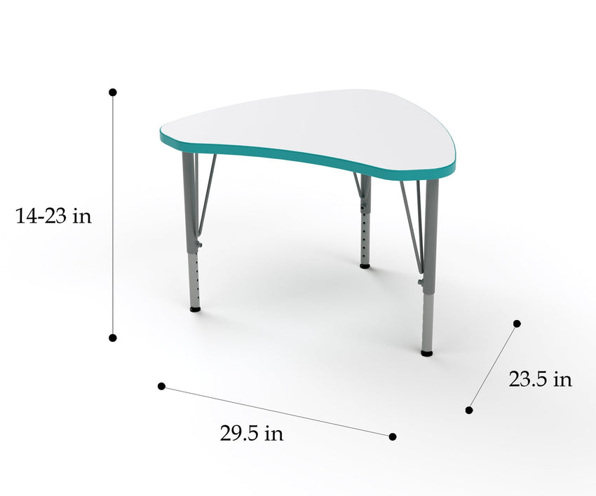 Versa Tot Mate Preschool Shutter Desk - Small 29.5"W x 23.5"D x 14" - 23"H (TOT - TM9520R) - SchoolOutlet