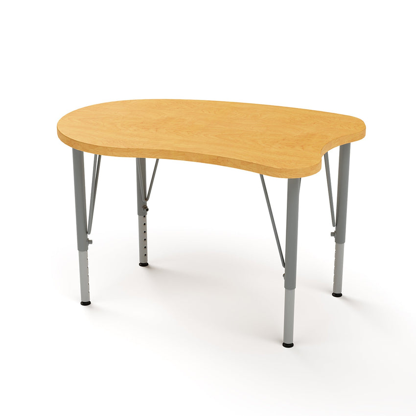 Versa Tot Mate Preschool Curved Desk - Small 31.5"W x 20"D x 14" - 23"H (TOT - TM9540R) - SchoolOutlet