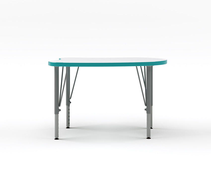 Versa Tot Mate Preschool Curved Desk - Small 31.5"W x 20"D x 14" - 23"H (TOT - TM9540R) - SchoolOutlet