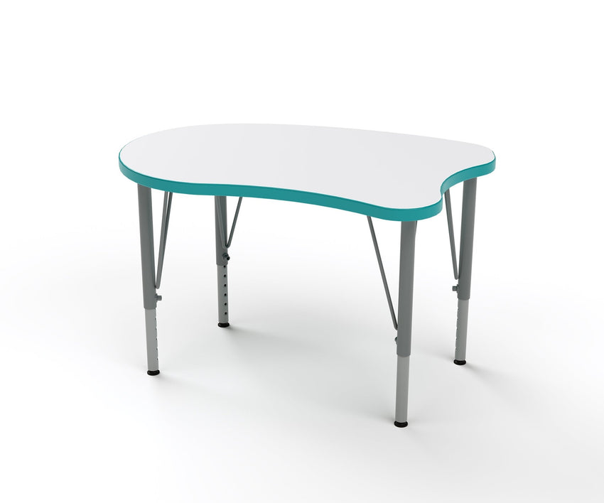 Versa Tot Mate Preschool Curved Desk - Small 31.5"W x 20"D x 14" - 23"H (TOT - TM9540R) - SchoolOutlet