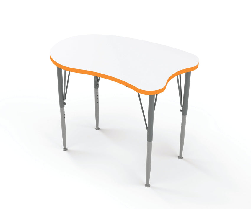 Versa Tot Mate Preschool Curved Desk - Small 31.5"W x 20"D x 21" - 30"H (TOT - TM9541R) - SchoolOutlet