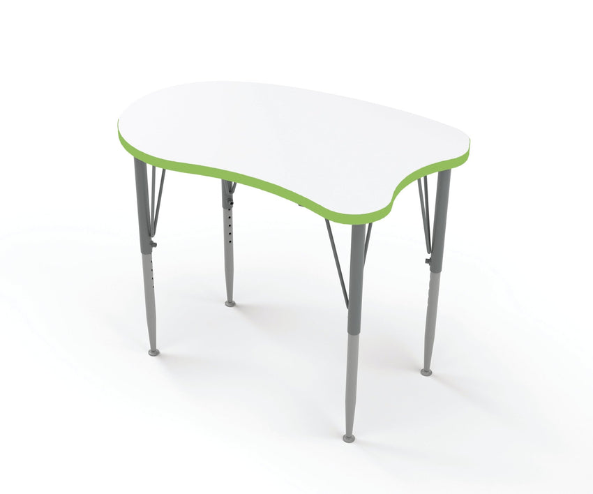 Versa Tot Mate Preschool Curved Desk - Small 31.5"W x 20"D x 21" - 30"H (TOT - TM9541R) - SchoolOutlet