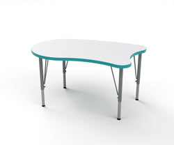 Tot Mate Versa Preschool Curved Desk - Large 38.75"W x 24"D x 14"-23"H (TOT-TM9840R)