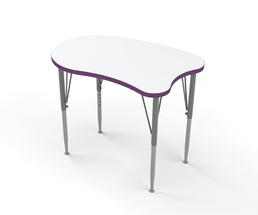 Versa Tot Mate Preschool Curved Desk - Large 38.75"W x 24"D x 14" - 23"H (TOT - TM9840R) - SchoolOutlet