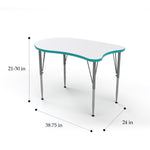 Versa Tot Mate Preschool Curved Desk - Large 38.75