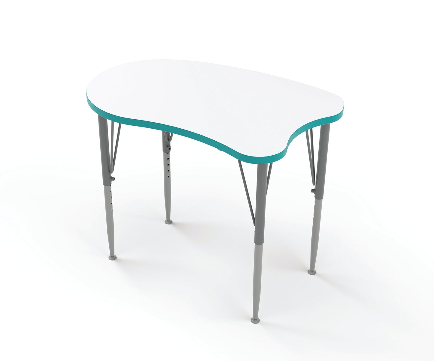Versa Tot Mate Preschool Curved Desk - Large 38.75"W x 24"D x 21" - 30"H (TOT - TM9841R) - SchoolOutlet