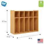 Tot Mate 5 - Section Wall Locker with Cubbies & Hooks 46