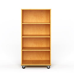 Tot Mate Mobile Bookshelf with Dry Erase Back - 4 Shelves 30"W x 23"D x 60"H (TOT-TMM511A)