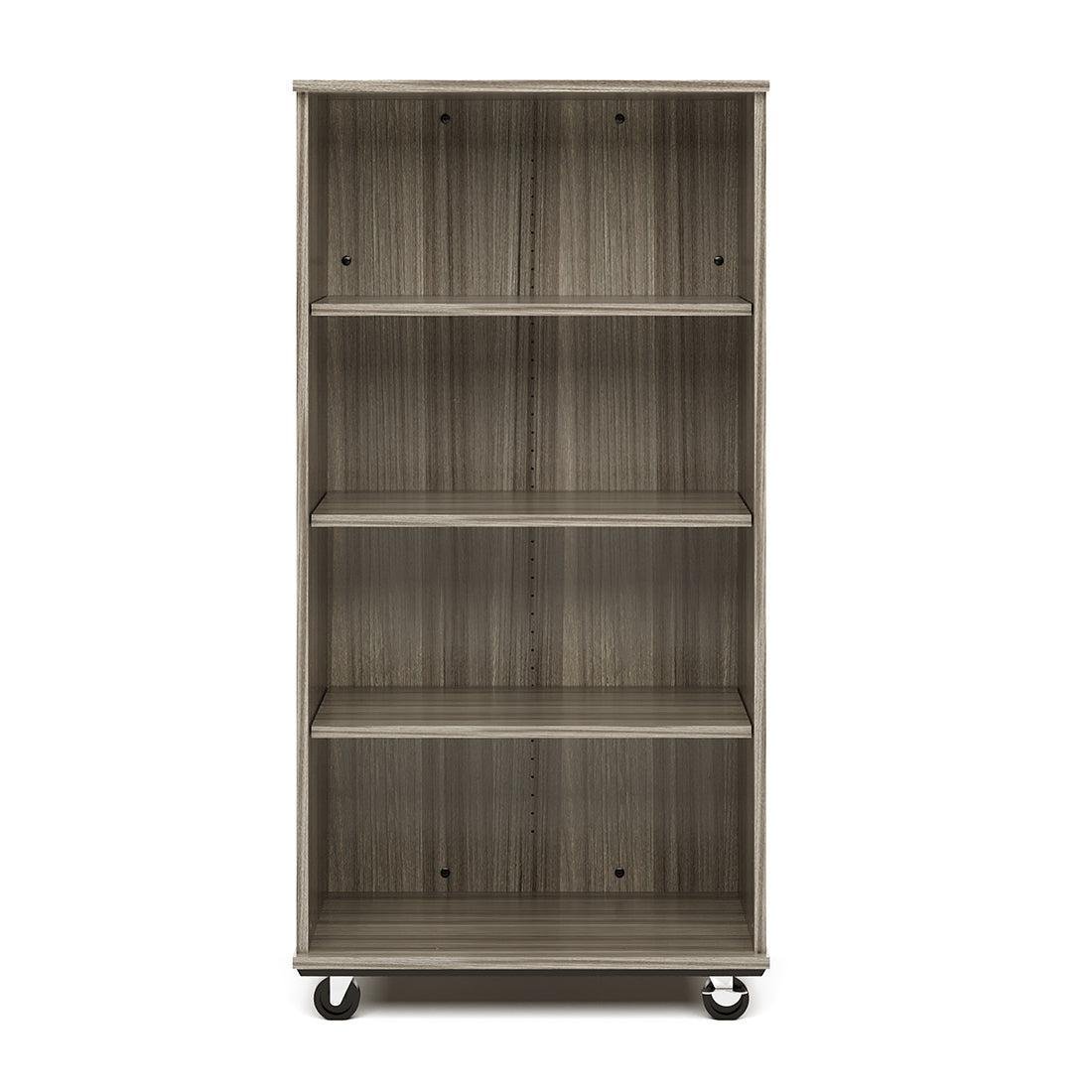 Tot Mate Mobile Bookshelf with Dry Erase Back - 4 Shelves 30"W x 23"D x 60"H (TOT - TMM511A) - SchoolOutlet