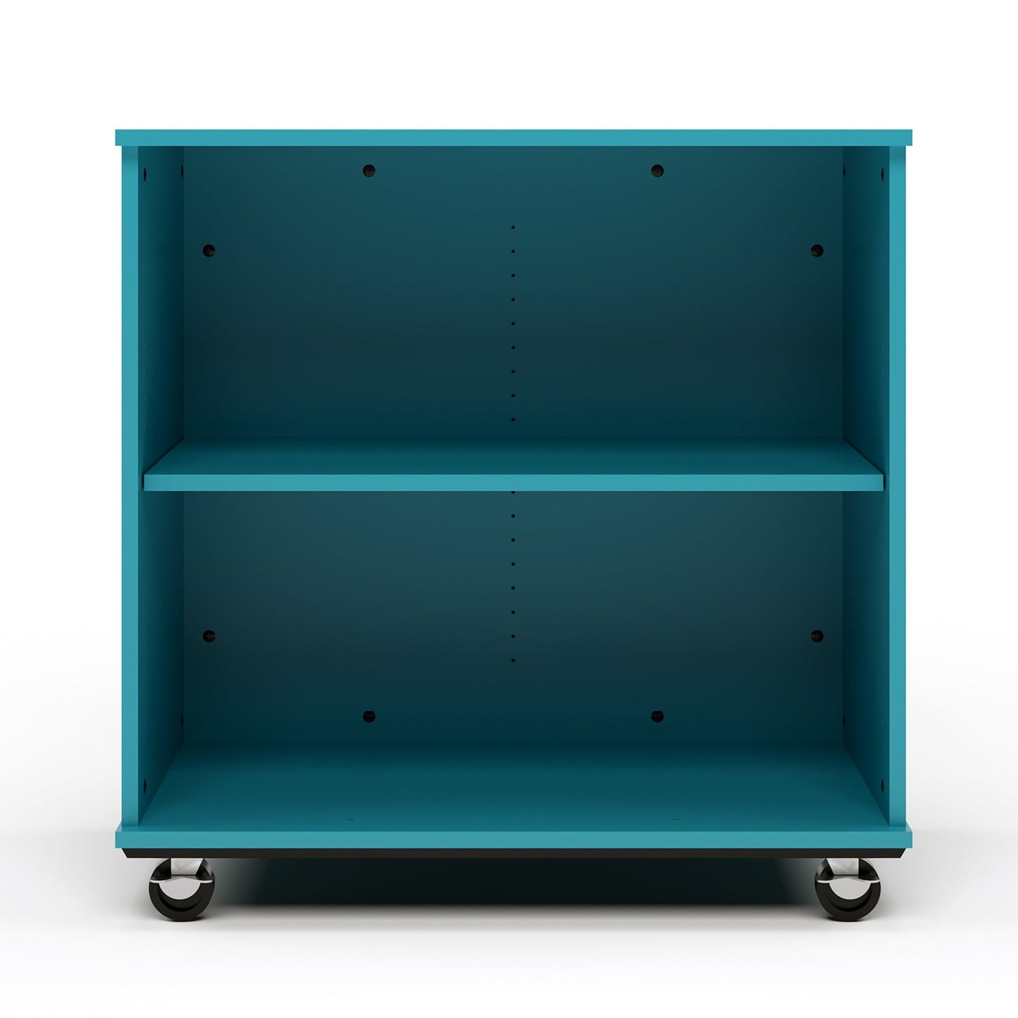 Tot Mate Mobile Bookshelf with Dry Erase Back - 2 Shelves 36"W x 23"D x 36"H (TOT - TMM512A) - SchoolOutlet