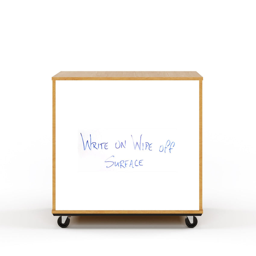 Tot Mate Mobile Bookshelf with Dry Erase Back - 2 Shelves 36"W x 23"D x 36"H (TOT - TMM512A) - SchoolOutlet