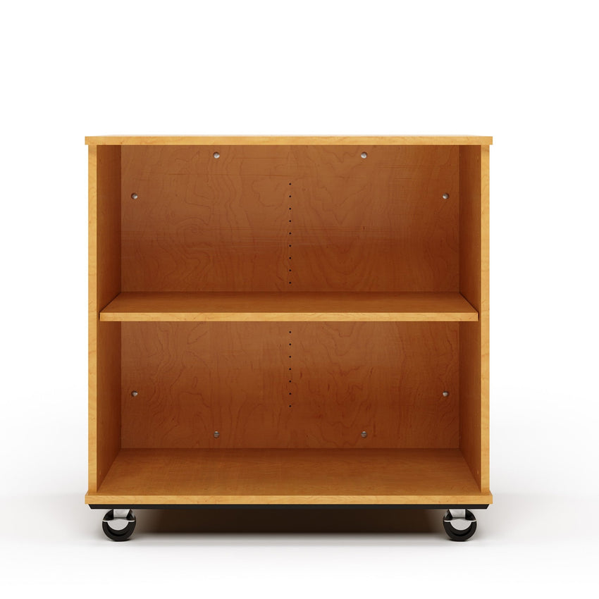 Tot Mate Mobile Bookshelf with Dry Erase Back - 2 Shelves 36"W x 23"D x 36"H (TOT - TMM512A) - SchoolOutlet