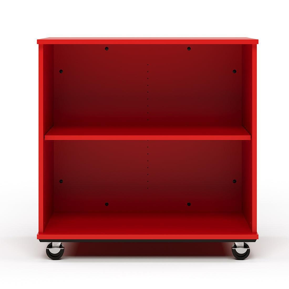 Tot Mate Mobile Bookshelf with Dry Erase Back - 2 Shelves 36"W x 23"D x 36"H (TOT - TMM512A) - SchoolOutlet
