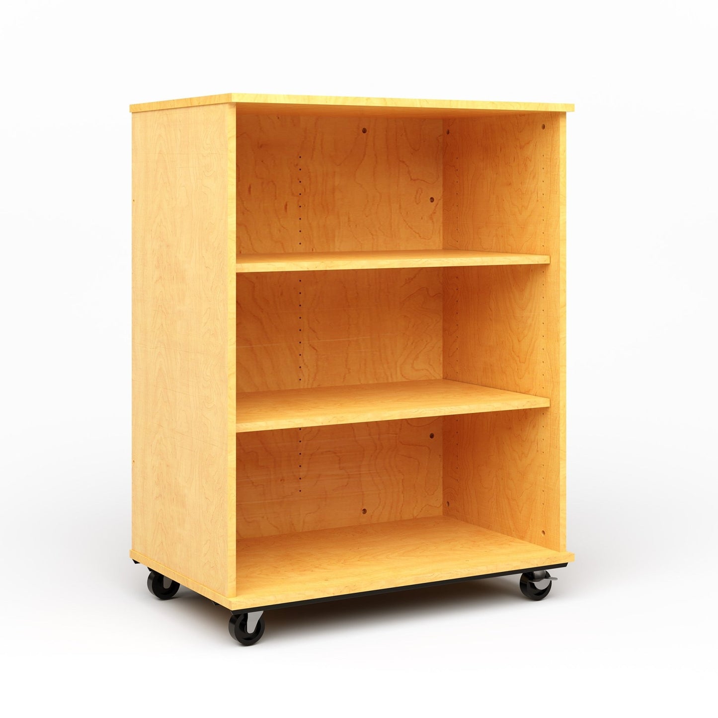 Tot Mate Mobile Bookshelf with Dry Erase Back - 3 Shelves 36"W x 23"D x 48"H (TOT - TMM513A) - SchoolOutlet
