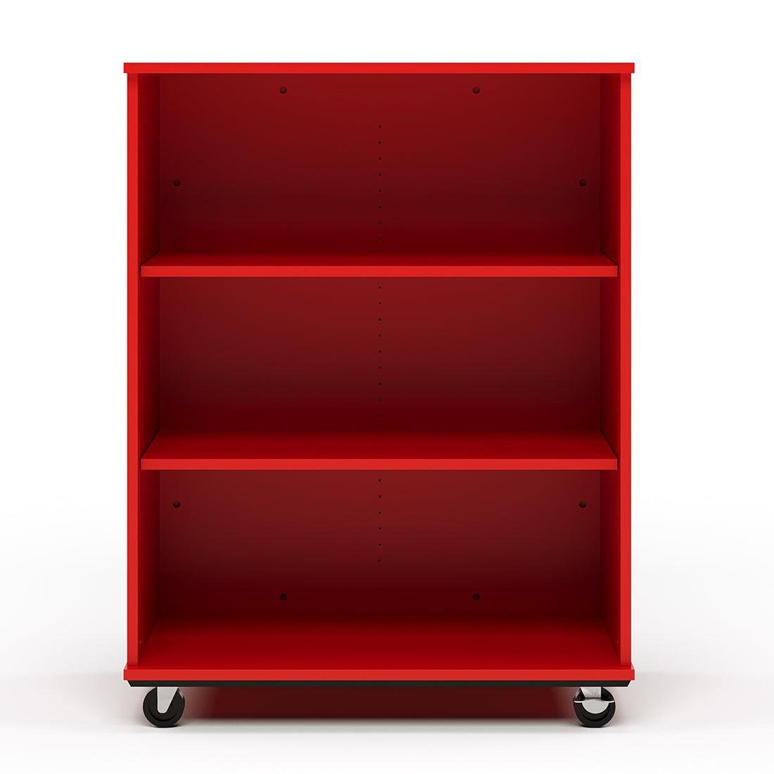 Tot Mate Mobile Bookshelf with Dry Erase Back - 3 Shelves 36"W x 23"D x 48"H (TOT - TMM513A) - SchoolOutlet