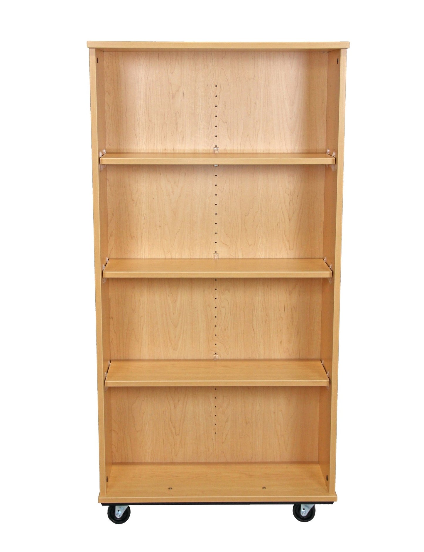Tot Mate Double - Sided Mobile Bookshelf with 4 Shelves 30"W x 23"D x 60"H (TOT - TMM611A) - SchoolOutlet