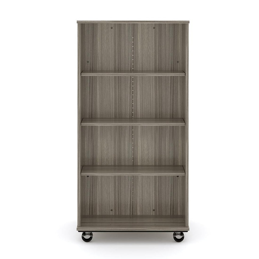 Tot Mate Double - Sided Mobile Bookshelf with 4 Shelves 30"W x 23"D x 60"H (TOT - TMM611A) - SchoolOutlet