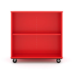 Tot Mate Double-Sided Mobile Bookshelf - 2 Shelves 36"W x 23"D x 36"H (TOT-TMM612A)