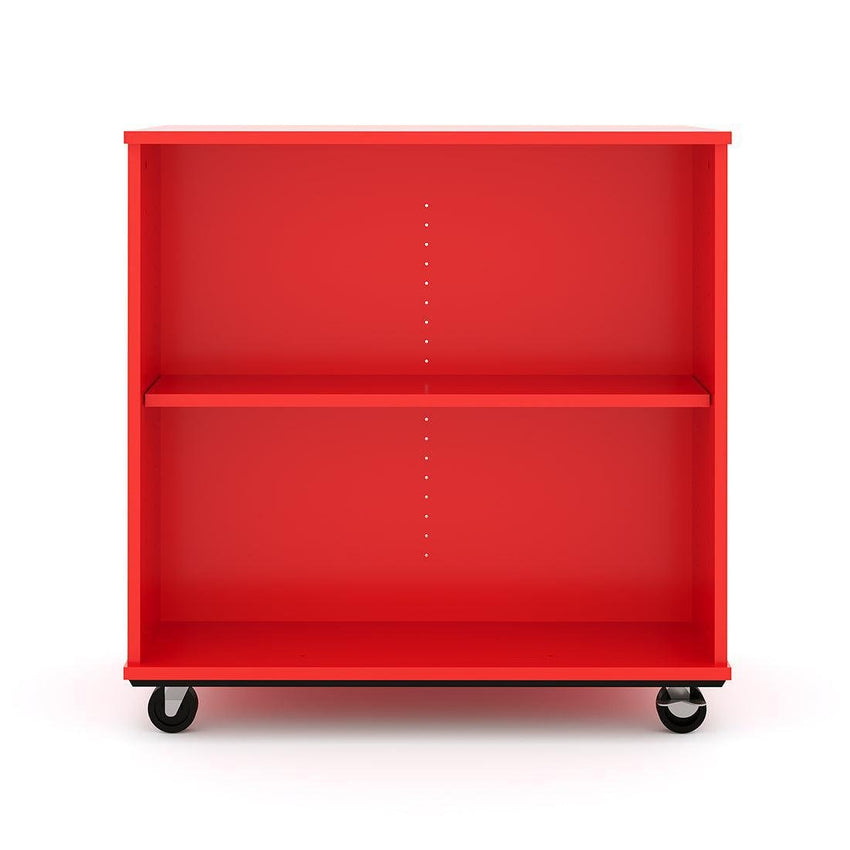 Tot Mate Double - Sided Mobile Bookshelf - 2 Shelves 36"W x 23"D x 36"H (TOT - TMM612A) - SchoolOutlet
