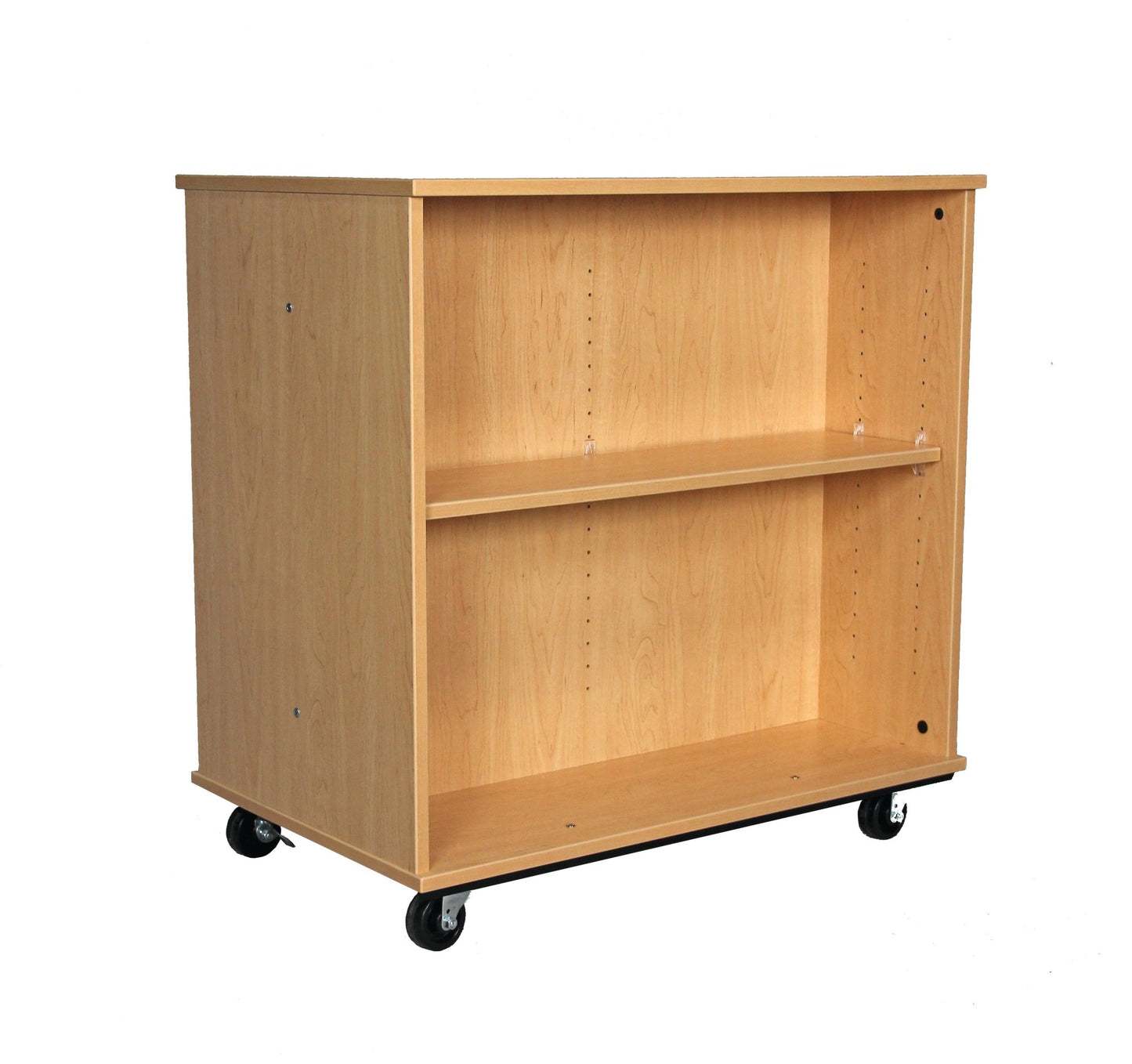 Tot Mate Double - Sided Mobile Bookshelf - 2 Shelves 36"W x 23"D x 36"H (TOT - TMM612A) - SchoolOutlet