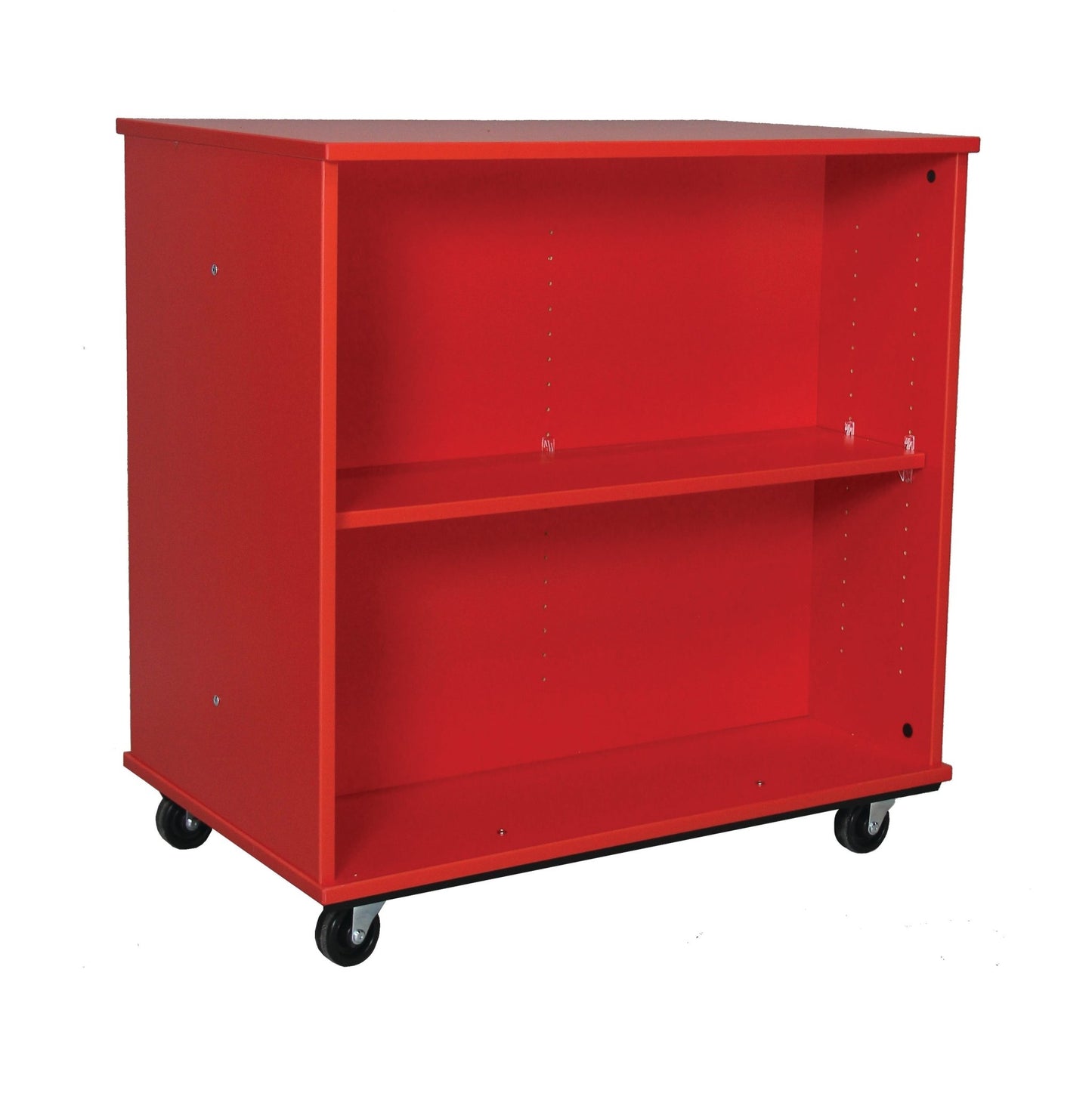Tot Mate Double - Sided Mobile Bookshelf - 2 Shelves 36"W x 23"D x 36"H (TOT - TMM612A) - SchoolOutlet