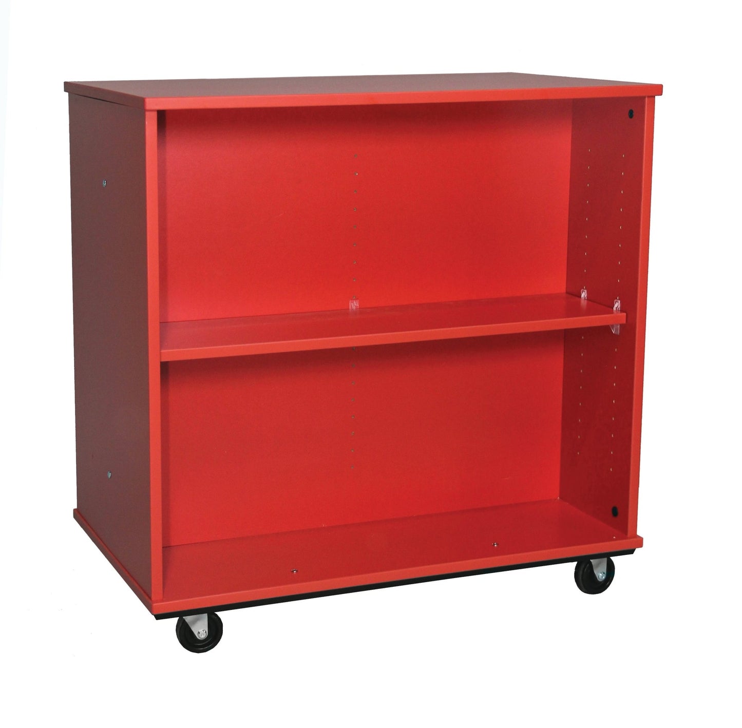 Tot Mate Double - Sided Mobile Bookshelf - 2 Shelves 36"W x 23"D x 36"H (TOT - TMM612A) - SchoolOutlet